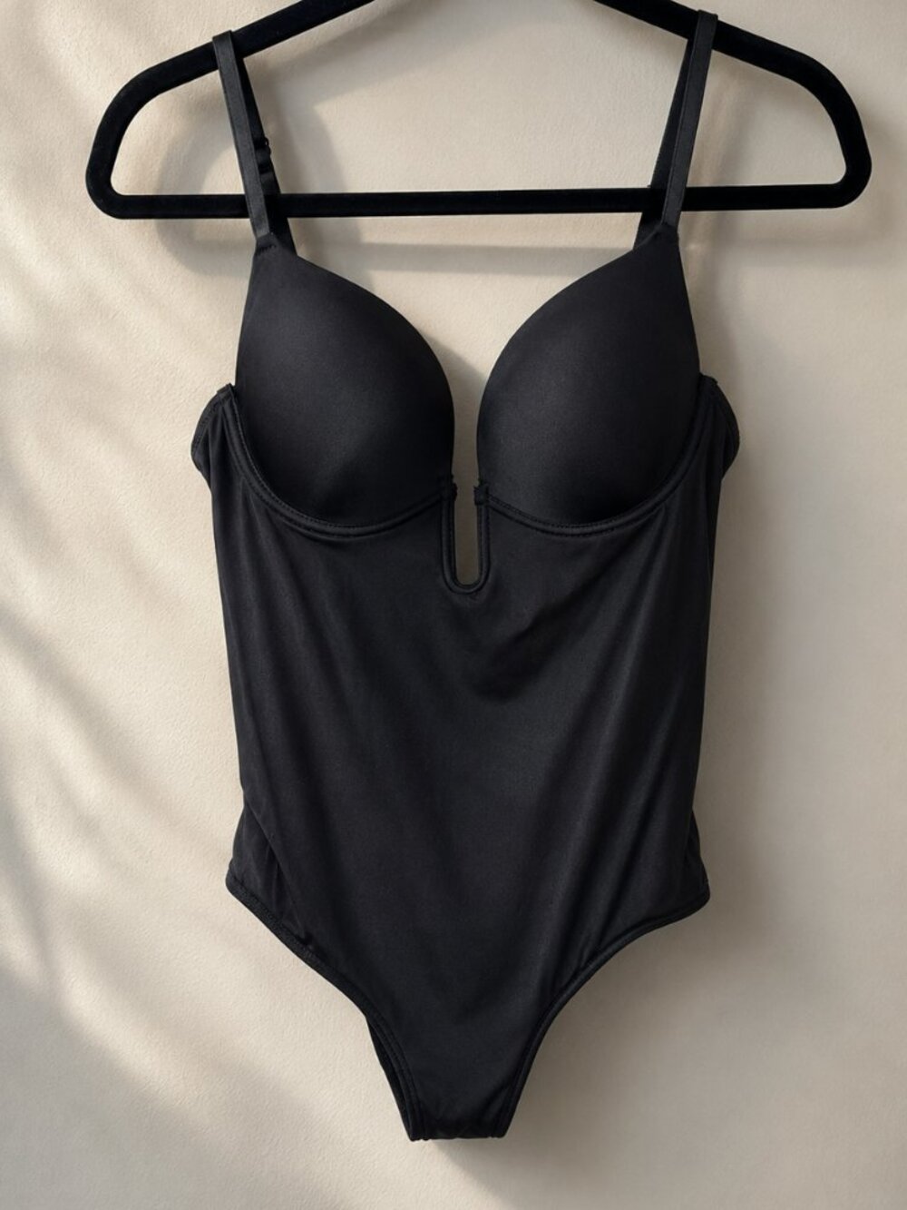 Black Bodysuit with Molded Cups - Picture 2 of 2
